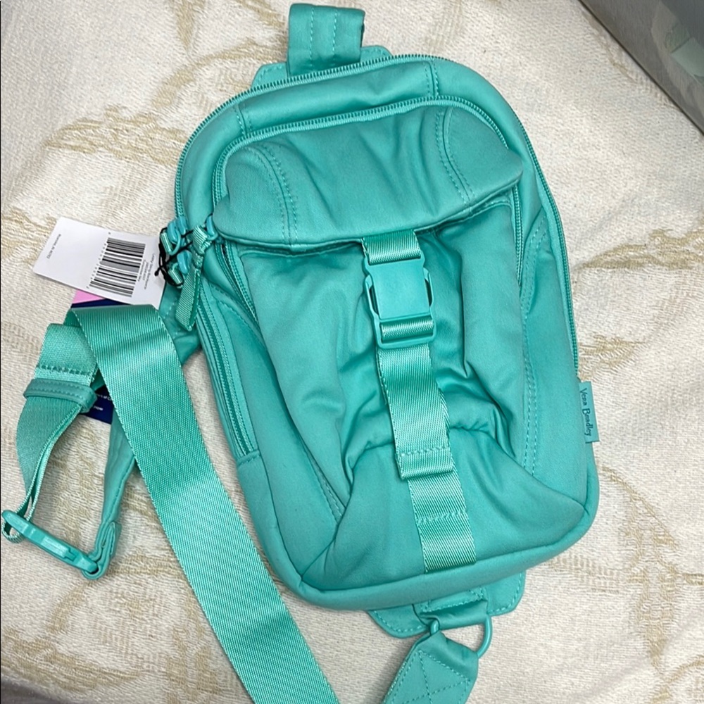 Vera Bradley Turquoise Sky Sling Crossbody Bag
